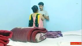 Indian Bengali Aunty Erotic Sex with New Nokor! With Clear Audio
