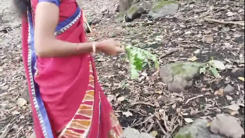 A desi girl was walking alone in forest stranger came there and ask her pussy fucking hard, A teen girl fucking hard stepbro