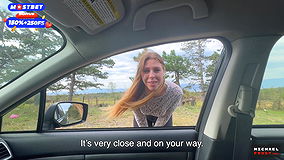 Hot Hitchhiker With Amazing Ass And Tits Paid The Ride By Sitting On Dick With Her Anal Hole