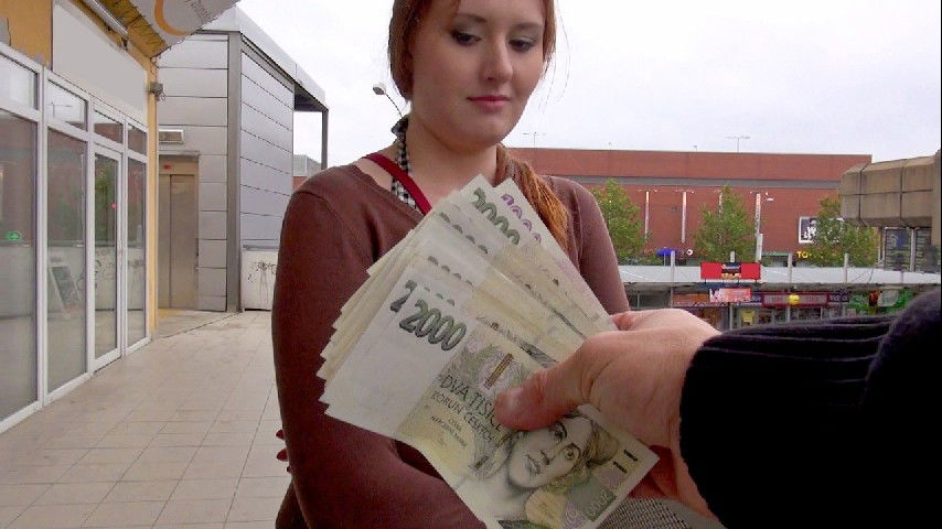 Cute student fuck for money